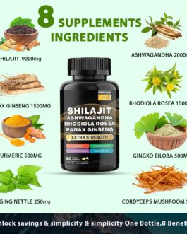 Shilajit 8 in 1 Powerful Supplements